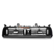 BMW 5 Series F10 Sedan 2010-2016 Black Central AC Vent Grille With Chrome 64229209136 64229197489 64229192897-1
