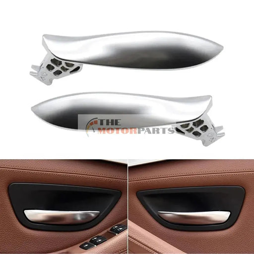 BMW 5 Series F10 Sedan 2010-2016 Chrome Left and Right Inner Door Opening Handle 2 Pcs - themotorparts