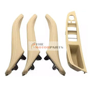 BMW 5 Series Sedan (2010-2016) Beige Leather Door Pull Handle and Window Switch Panel Set (F10) themotorparts