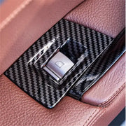 BMW 5 Series Sedan Carbon Fiber Inner Door Pull Handle Cover with Aremrest and Window Switch Panel Set F10